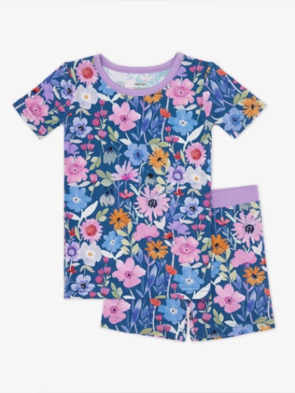 Little Sleepies Dusk Blooms Two-Piece Short Sleeve & Shorts Pajama Set 5/6 NWT